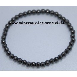 Bracelet Boules 4mm Hématite