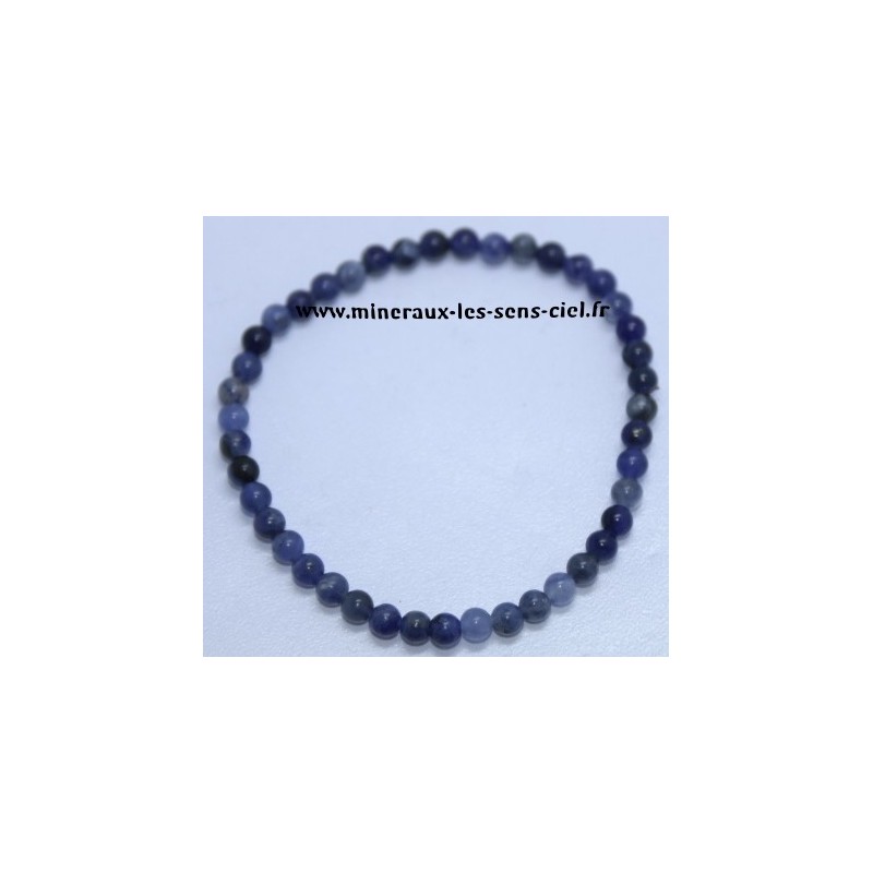 Bracelet Boules 4mm Sodalite