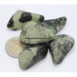 Serpentine  avec chromite (Chyta) pierre roulée