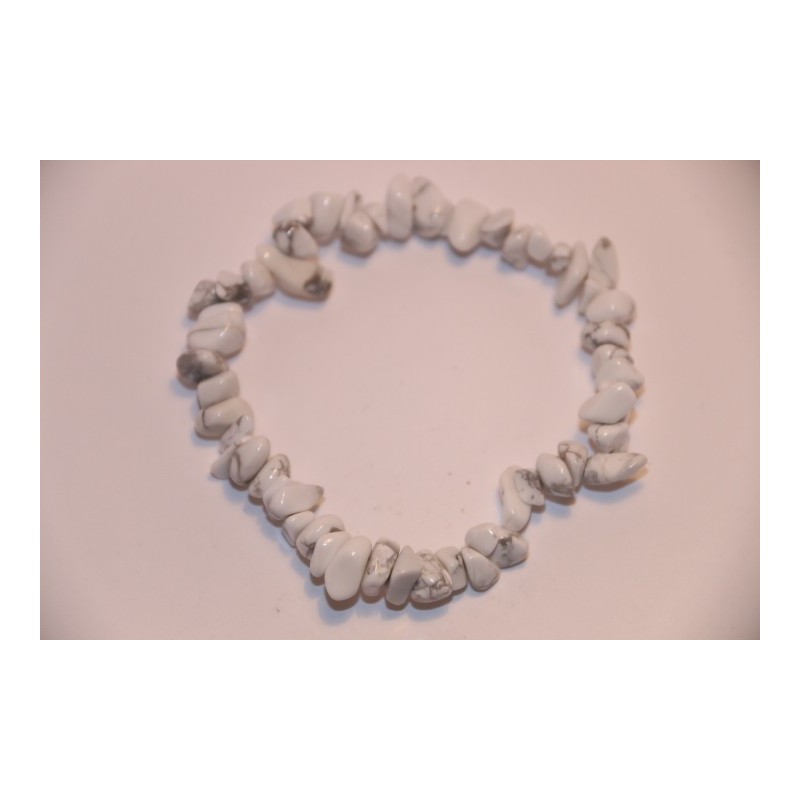 bracelet Baroque Howlite blanche