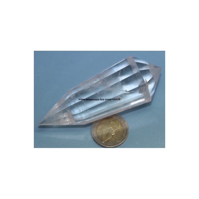 Pointe Biterminer Facetter en Quartz 120gr