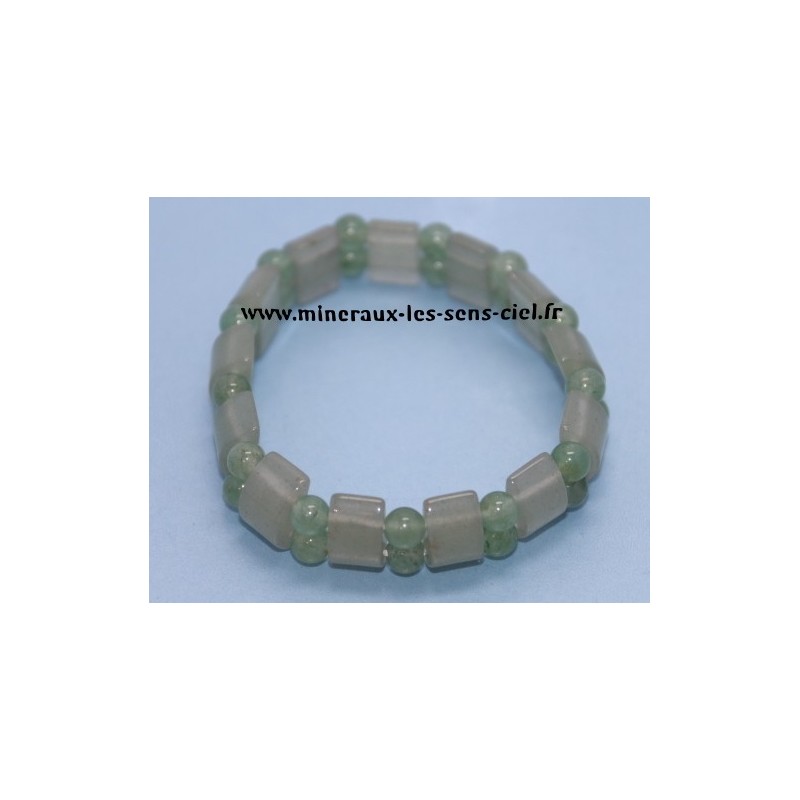 Bracelet Plaquette Aventurine Verte