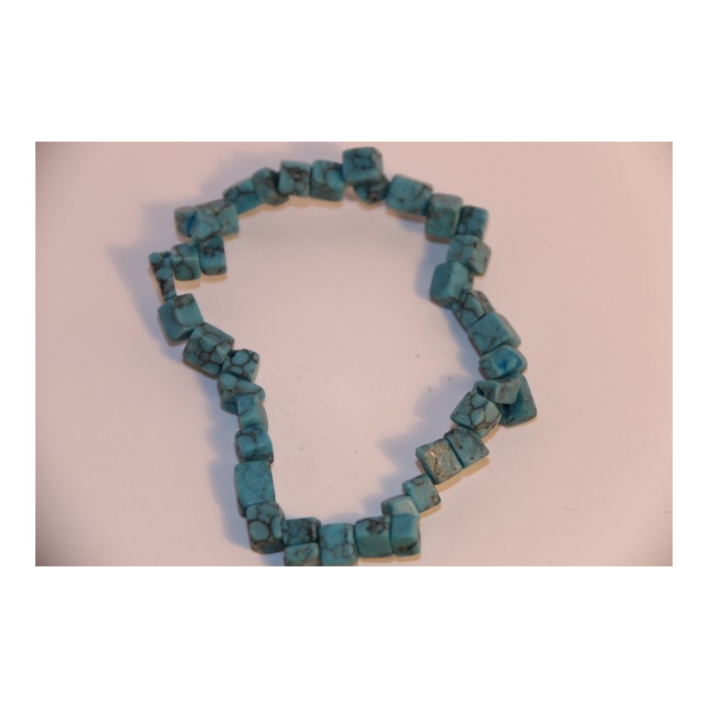 bracelet baroque turquoise reconstitué
