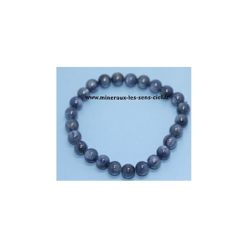 Bracelet Boules 8mm Disthene Cyanite