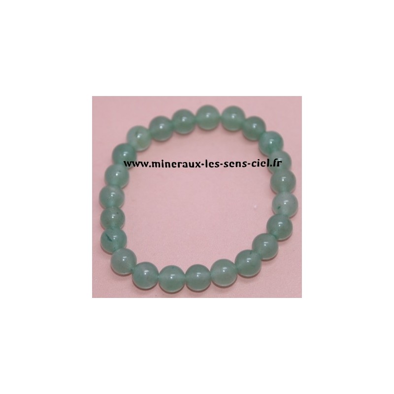 Bracelet Boules 8mm Aventurine verte