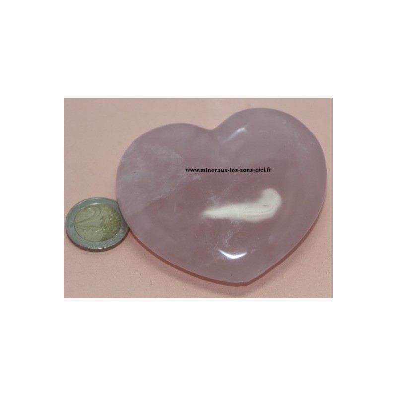 Coeur en Quartz Rose 150/160gr