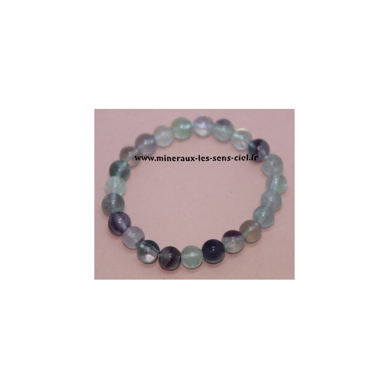 Bracelet Boules 8mm Fluorite