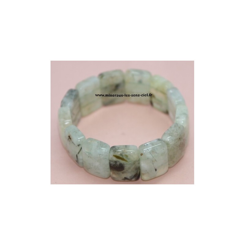 Bracelet plaquette Prehnite