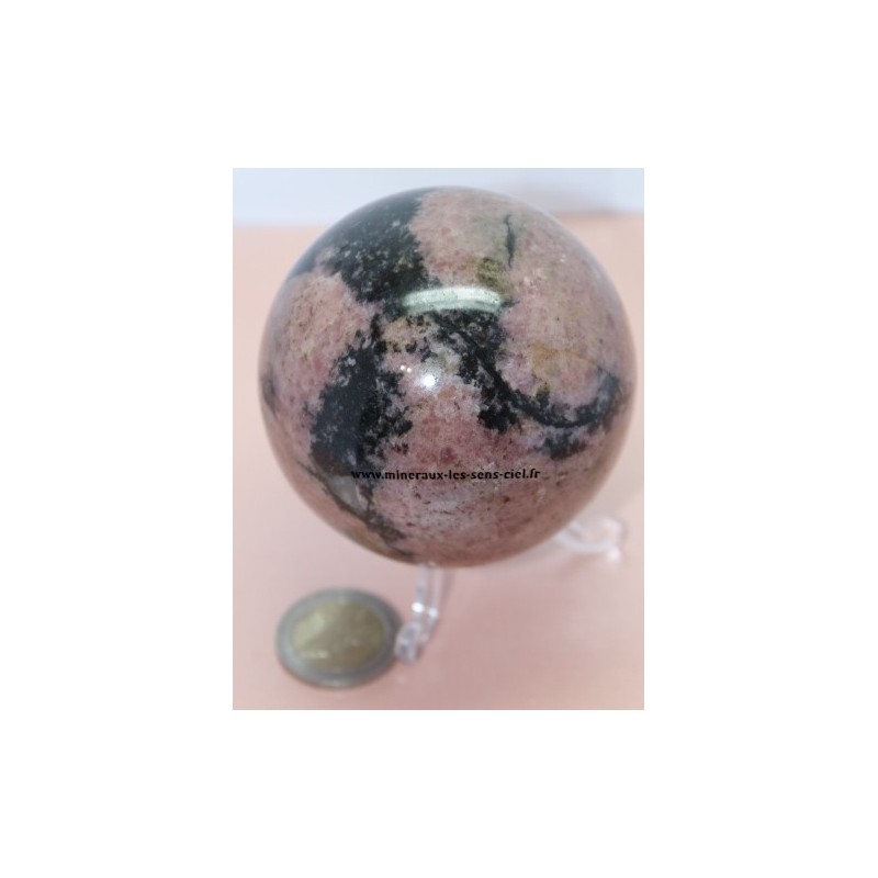 Sphère Rhodonite 690gr - Diamètre 72mm