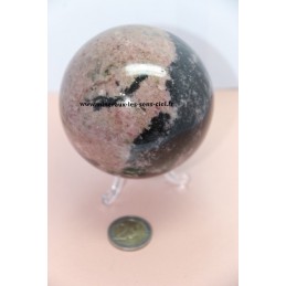 Sphère Rhodonite 690gr - Diamètre 72mm