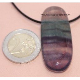 Pendentif Fluorite Arc en Ciel