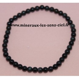 Bracelet Boules 4mm Obsidienne Oeil Céleste