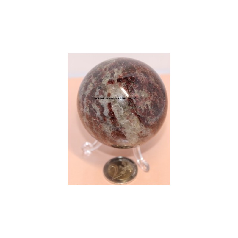 Sphère Rubellite diamètre 65mm - 480gr