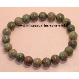 Bracelet Boules 8 mm Unakite