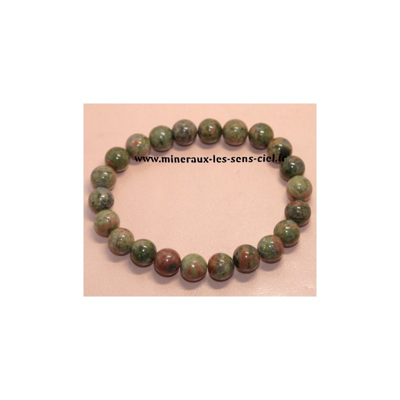 Bracelet Boules 8 mm Unakite