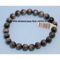 Bracelet Boules 8mm Oeil de Chat