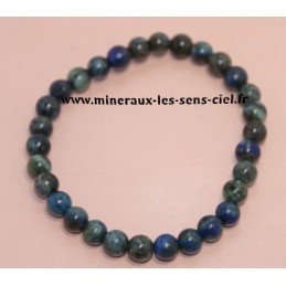 bracelet Boules 6mm Azurite Malachite