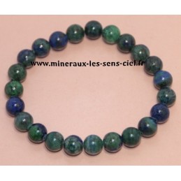 Bracelet Boules 8mm Azurite Malachite