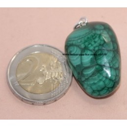 Pendentif Malachite pierre roulée