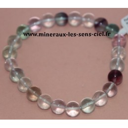 Bracelet Boules 8mm Fluorite