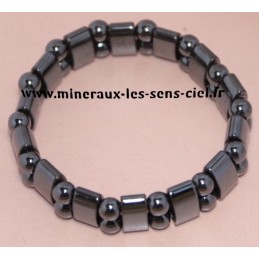 Bracelet  Plaquette Hématite