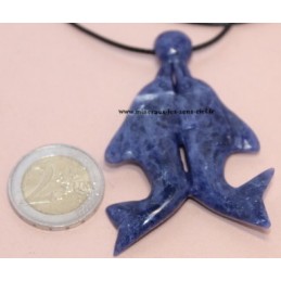 Pendentif Dauphin Sodalite