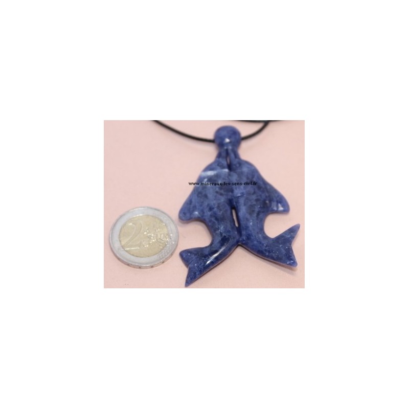 Pendentif Dauphin Sodalite