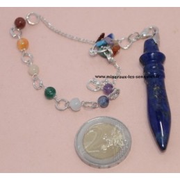 Pendule Mini Thot Lapis Lazuli - Chaïen 7 chakras