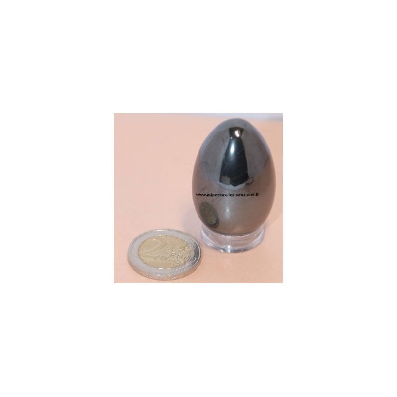 Oeuf en Hématite 30x45 107gr Oeuf en Hématite 30x45 107gr