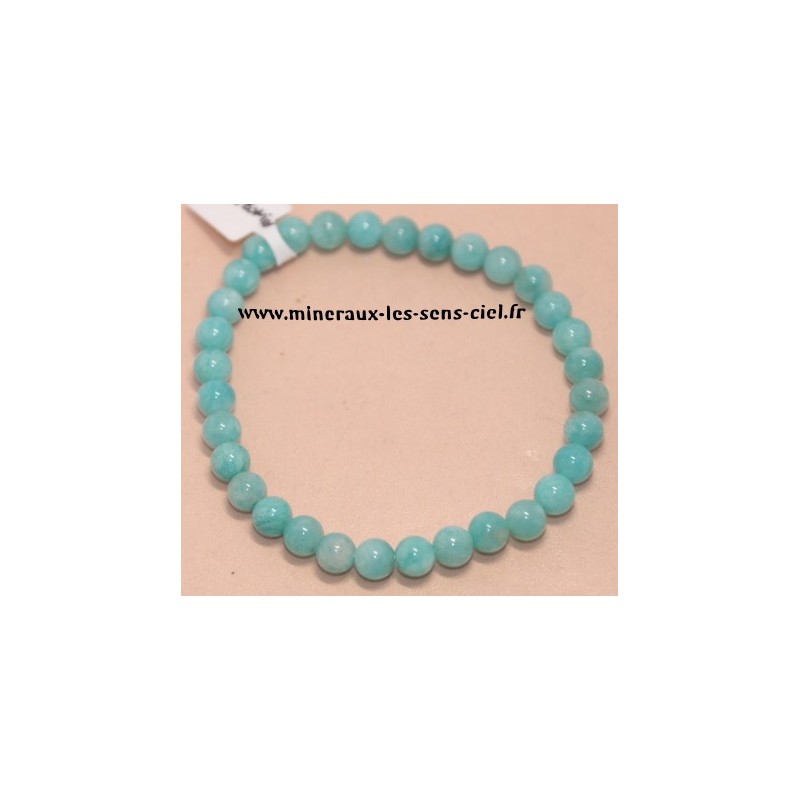 Bracelet Boules 6mm Amazonite