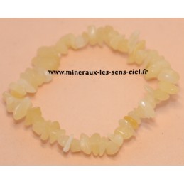 bracelet baroque pierre calcite orange