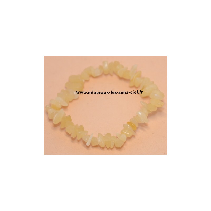 bracelet baroque pierre calcite orange