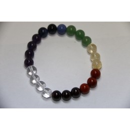 Bracelet Boules 8mm 7 Chakras