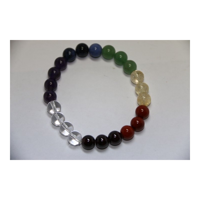 Bracelet Boules 8mm 7 Chakras