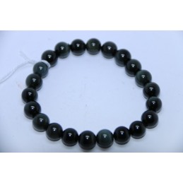 Bracelet Boules 8mm Obsidienne Oeil Céleste