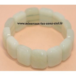 Bracelet Plaquette large pierre de Jade