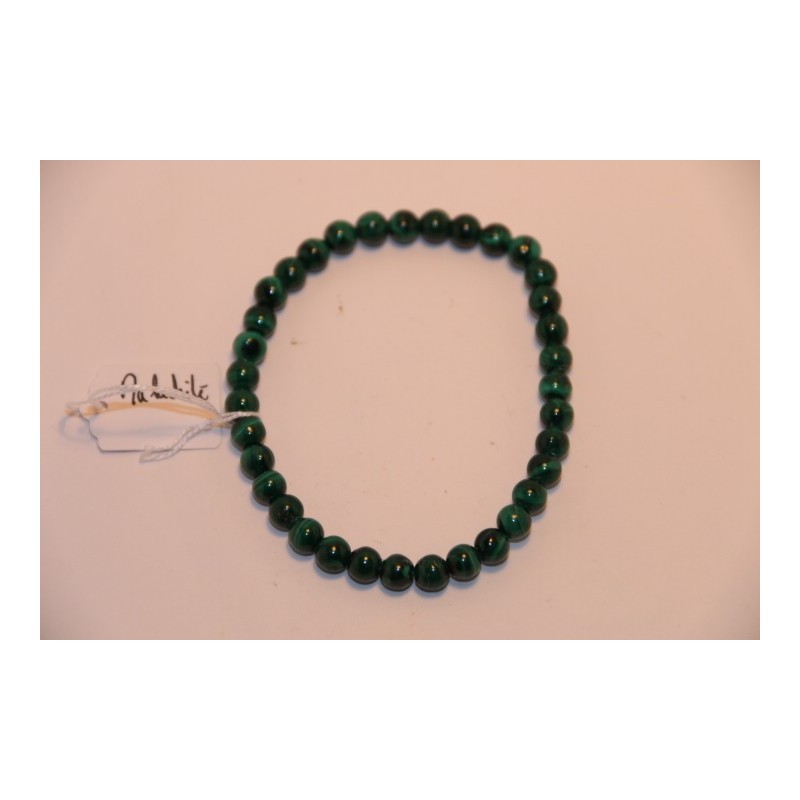 Bracelet Boules 6mm Malachite