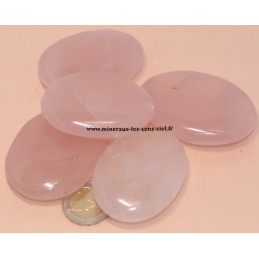 Galet Quartz Rose pierre roulée du Madagascar