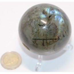 Sphère ou Boule en pierre labradorite du Madagascar