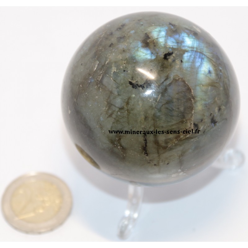 Sphère ou Boule en pierre labradorite du Madagascar
