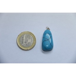 Pendentif Turquoise pierre roulée