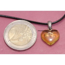 Pendentif Coeur Ambre...