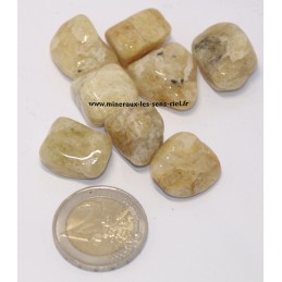 Béryl doré ou héliodore pierre roulée