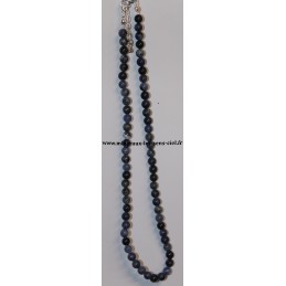 Collier boules 6mm pierre sodalite