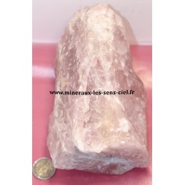 bloc de Quartz Rose brute du Madagascar