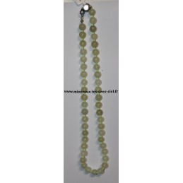 Collier boules 8mm pierre serpentine 45cm