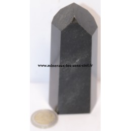Pointe pierre Obsidienne doré poli