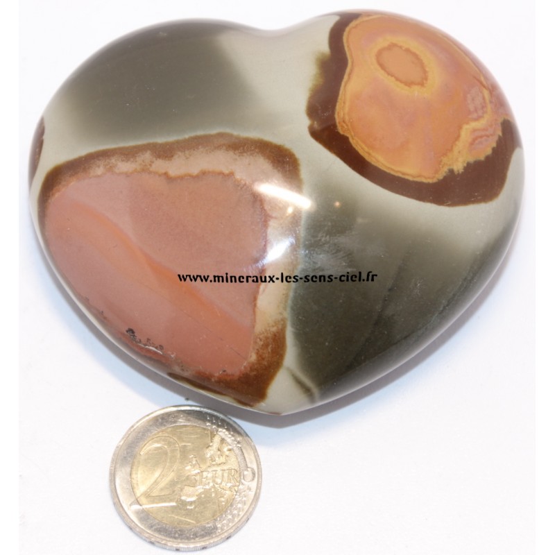 Pendentif Cœur En Jaspe Agate Ayaka Blossom - Perle à Suspension - Neuf - Chine