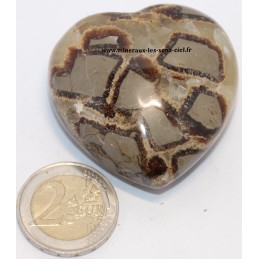 Coeur en pierre Septaria poli 40mm