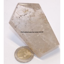 Bloc de pierre brute poli quartz Rutile du Brésil